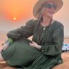 sunset at desert tour dubai aug 2023