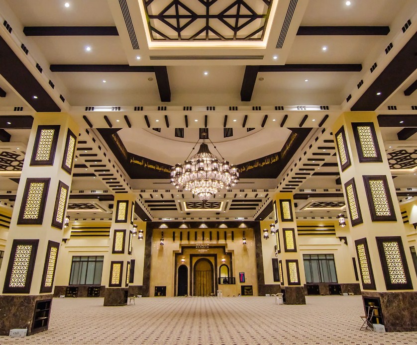 Interior of Green Mosque Dubai 2021