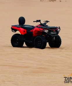 red-quad-bike-atv-dubai-desert-sandpit - dubai desert tours - Quad bike rental dubai tour - Handled by Mustajabhub.com