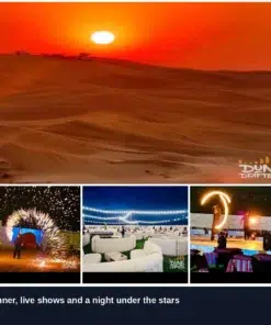 Overnight Desert Safari 7 Sunset, fire show and night camp on an overnight desert safari in Dubai