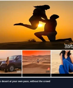 Sunset, proposals and quiet dunes on a private Dubai desert safari